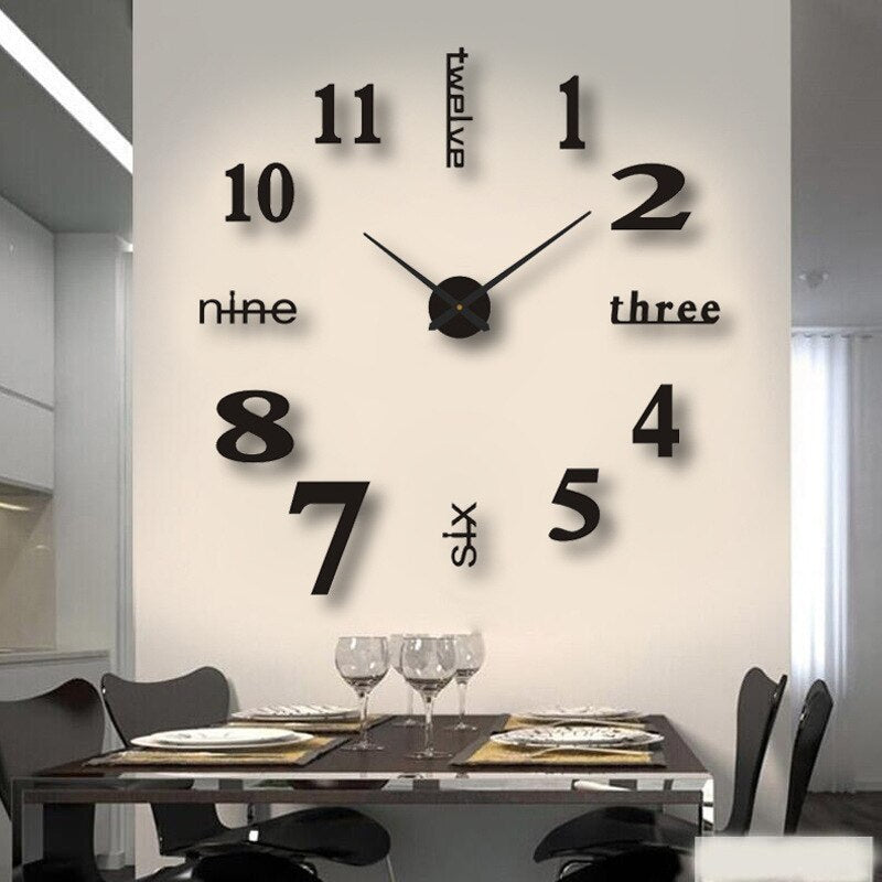 Variant image for Large Modern DIY Wall Clock with Customizable Design – Unique Home Decor for Every Space-19