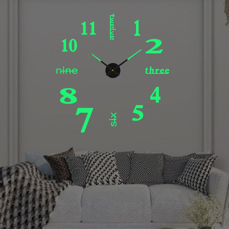 Variant image for Large Modern DIY Wall Clock with Customizable Design – Unique Home Decor for Every Space-21