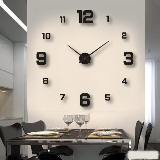 Large Modern DIY Wall Clock with Customizable Design – Unique Home Decor for Every Space-1