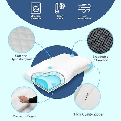 Ergonomic Anti-Snoring Pillow for Comfortable Sleep – Best Sleeping Pillow with Head and Neck Support-4