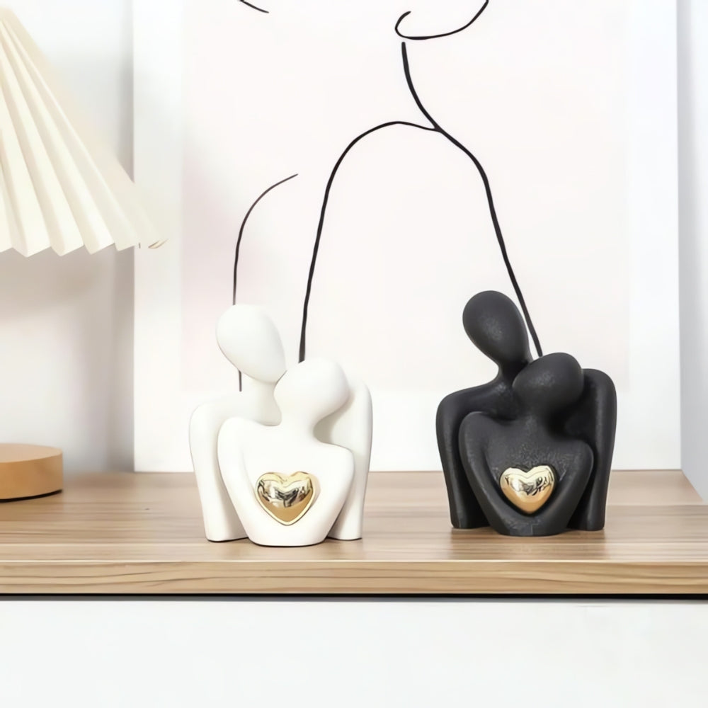 Elegant Abstract Love Sculpture – Modern Resin Wall Decor for Home and Room Decor, Perfect Gift for Weddings and Anniversaries-5