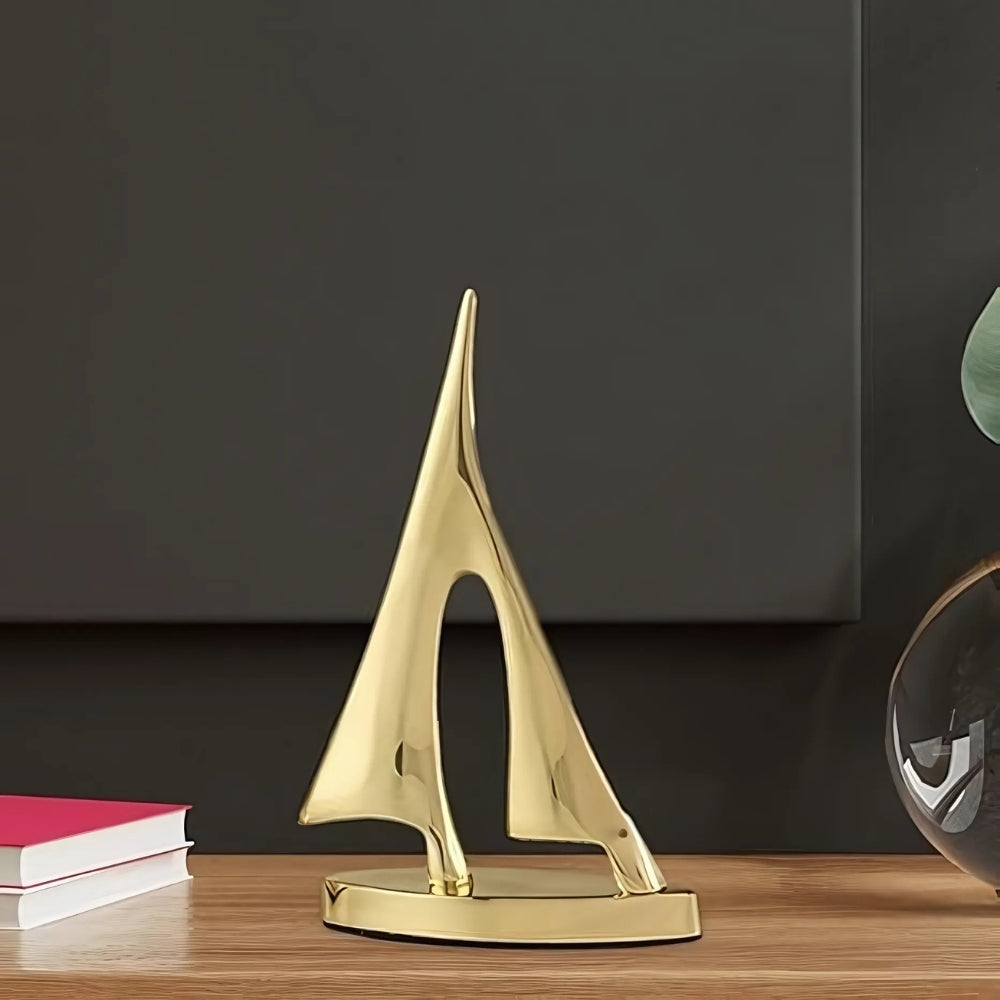 Modern Nautical Sailboat Table Decoration – Minimalist Resin Centerpiece for Elegant Home Decor-1