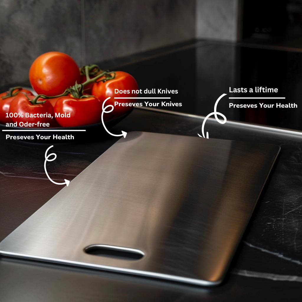 Antibacterial Cutting Board, Durable Non-Toxic Chopping Board, Knife-Friendly Kitchen Essential, 18 x 12 Inches-3
