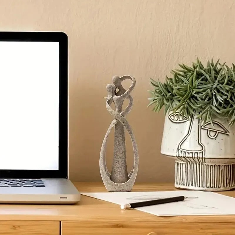 Elegant Resin Love Sculpture for Home Decor – Romantic Wall Accent for Living Room or Bedroom-4