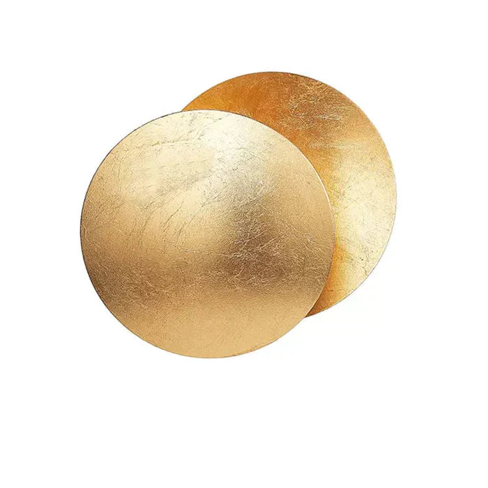 Lunar Eclipse Round Gold Copper LED Wall Lamp – Stylish Sconce for Hallways, Living Rooms, and Bedside Lighting