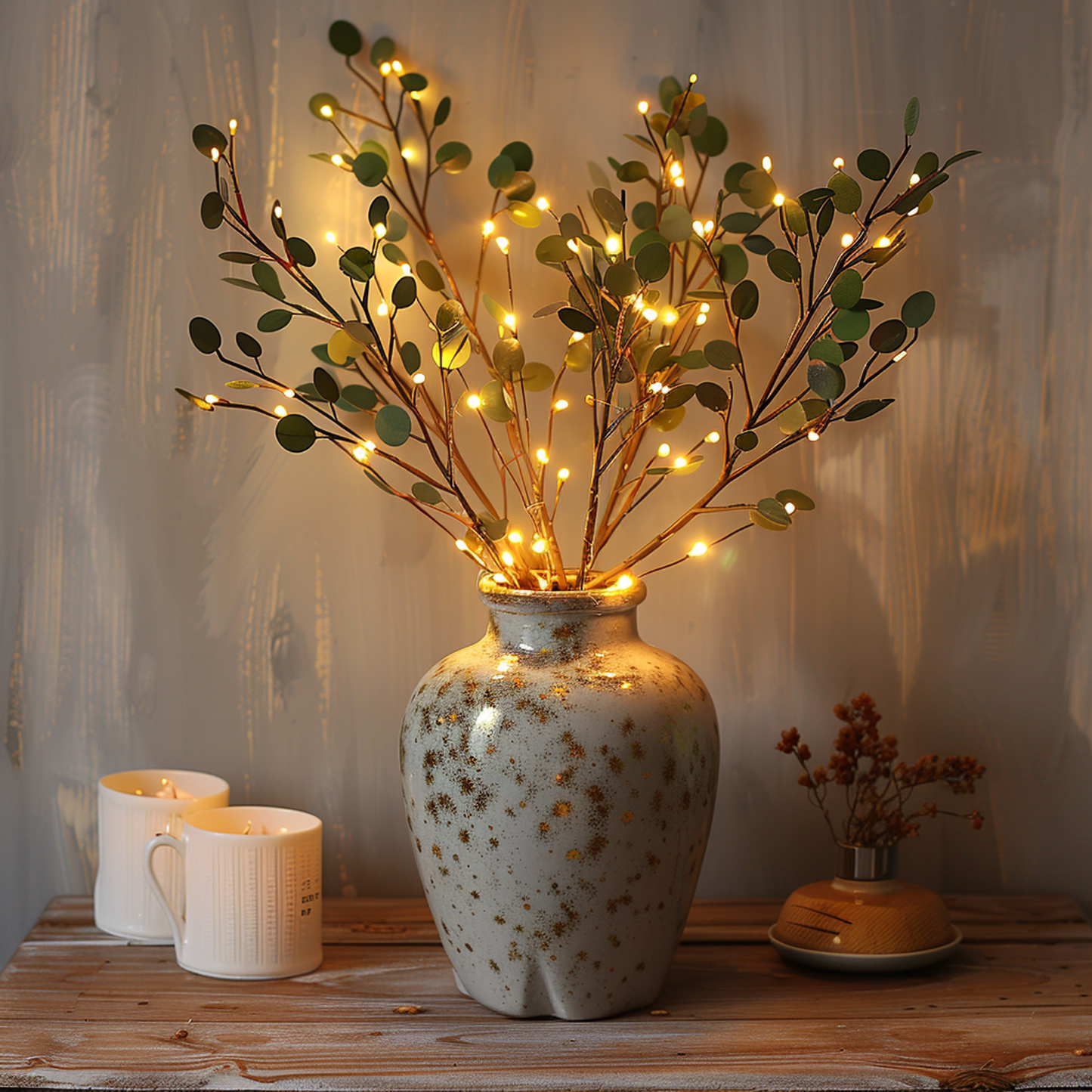 Fairy Light Olive Branch – Decorative LED String Lights for Home, Garden, and Event Decor