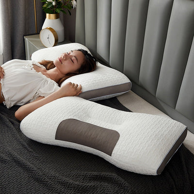 Hybrid Neck Support Pillow for Back and Side Sleepers – Orthopedic Design for Neck Pain Relief and Comfort-2