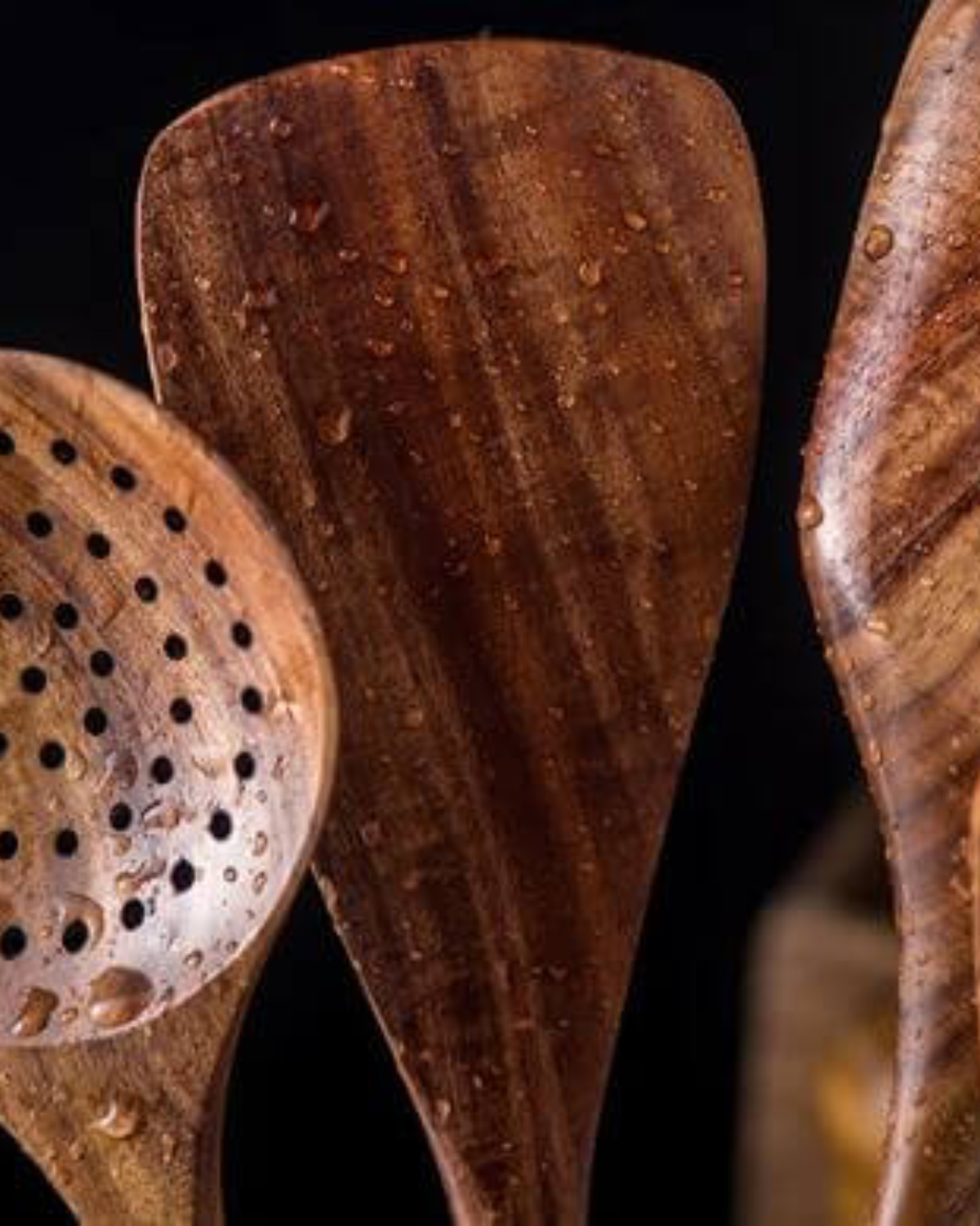 Eco-Friendly Teak Wooden Kitchen Utensil Set – Durable Cooking Utensils for Stirring, Serving, and Elegant Meal Preparation-4