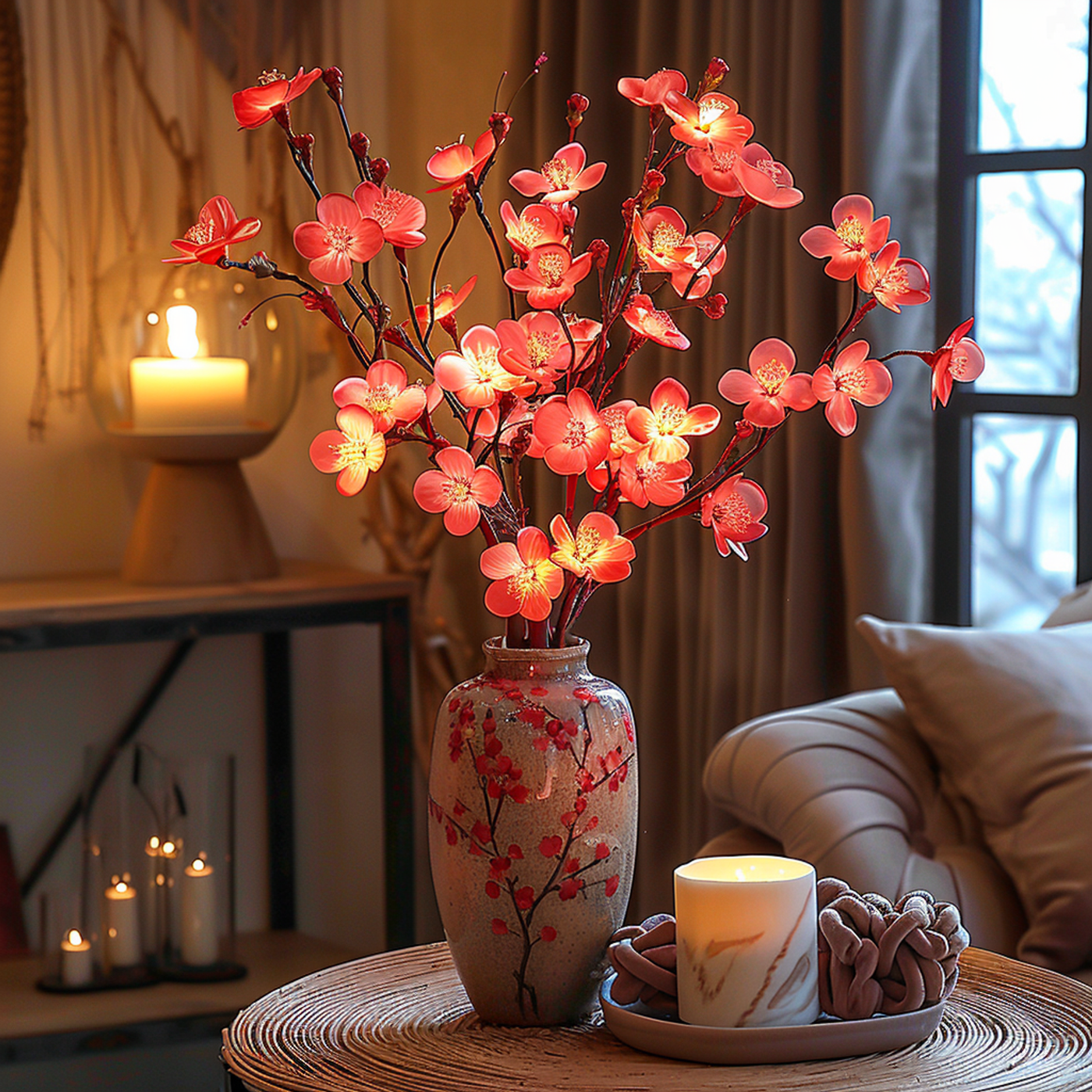 Fairy Light Olive Branch – Decorative LED String Lights for Home, Garden, and Event Decor