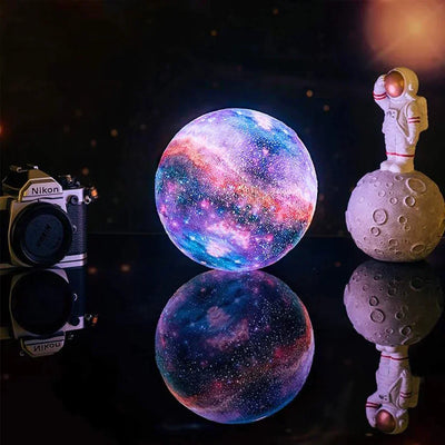 3D Moon Lamp with Remote Control – 16 Color Options, USB Rechargeable Night Light for Home Decor-3
