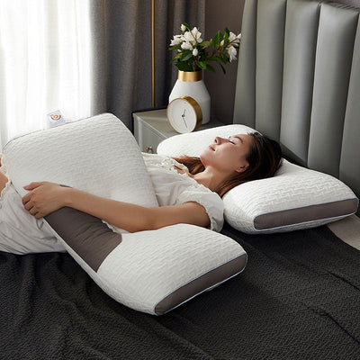 Hybrid Neck Support Pillow for Back and Side Sleepers – Orthopedic Design for Neck Pain Relief and Comfort-3