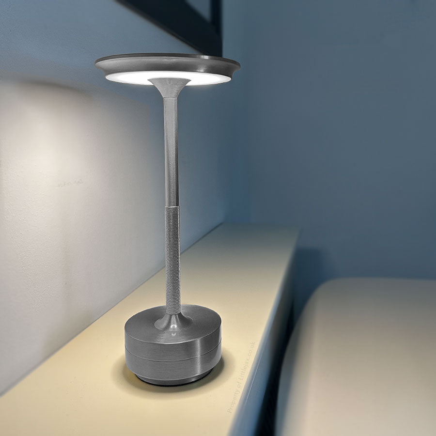Cordless Table Lamp with Touch Control, Adjustable Lighting – Portable and Water-Resistant Bedside Lamp for Home and Outdoor Use-4
