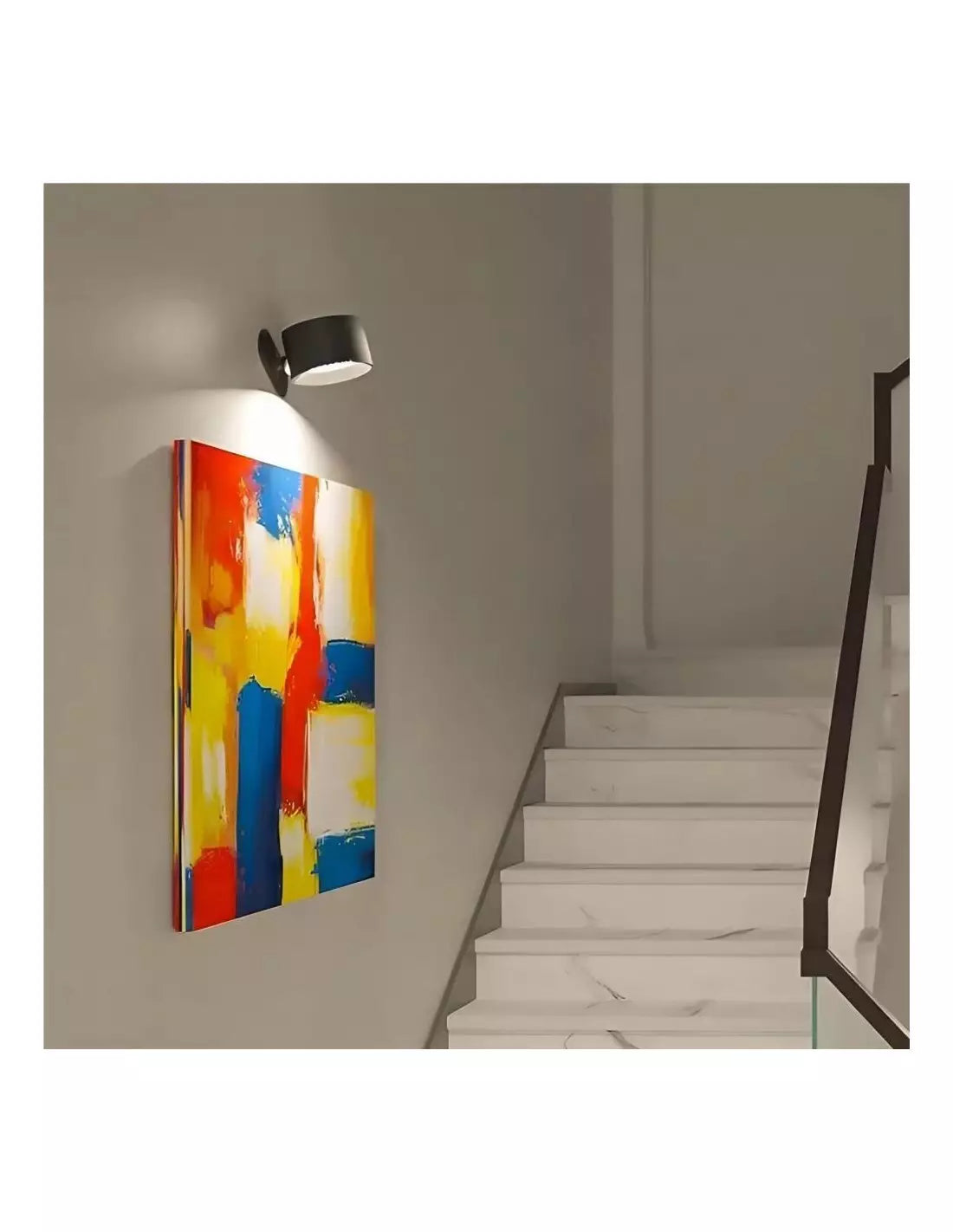 Wireless Rechargeable LED Wall Lamp – 360° Swivel Touch Control Wall Light for Indoor Use, Adjustable Brightness and Colors