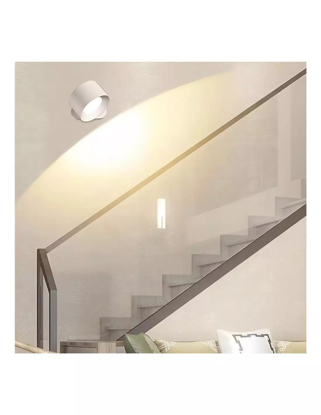 Wireless Rechargeable LED Wall Lamp – 360° Swivel Touch Control Wall Light for Indoor Use, Adjustable Brightness and Colors