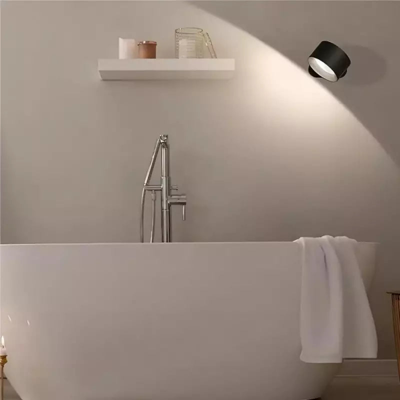 Wireless Rechargeable LED Wall Lamp – 360° Swivel Touch Control Wall Light for Indoor Use, Adjustable Brightness and Colors