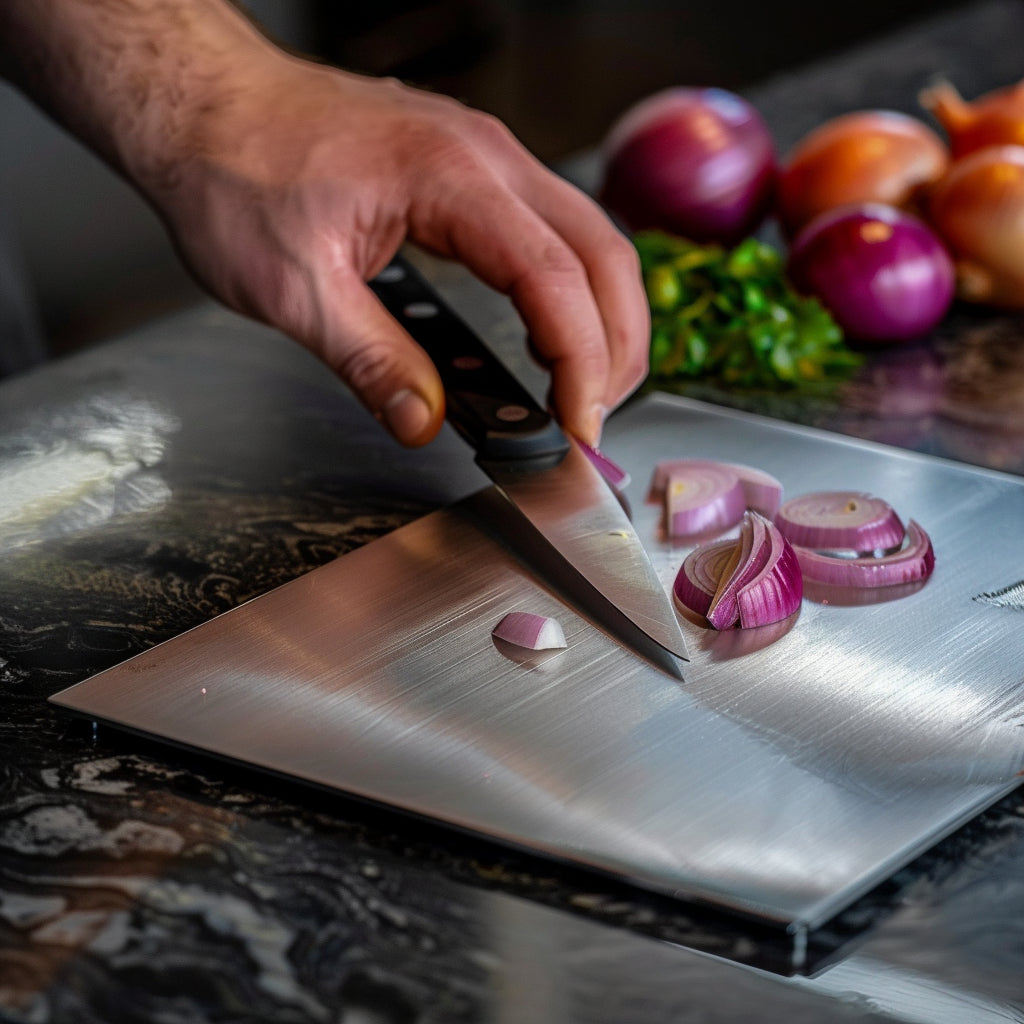 Antibacterial Cutting Board, Durable Non-Toxic Chopping Board, Knife-Friendly Kitchen Essential, 18 x 12 Inches-4
